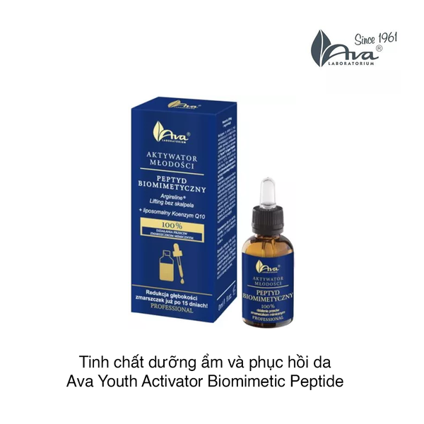 Tinh chất dưỡng ẩm và phục hồi da Ava Youth Activator Biomimetic Peptide 30ml (Hộp)