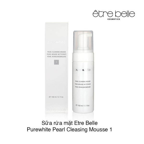 Sữa rửa mặt Etre Belle Purewhite Pearl Cleasing Mousse 1 150ml (hộp)