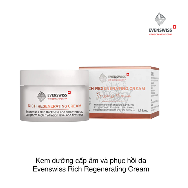 Kem dưỡng cấp ẩm và phục hồi da Evenswiss Rich Regenerating Cream 50ml (Hộp)