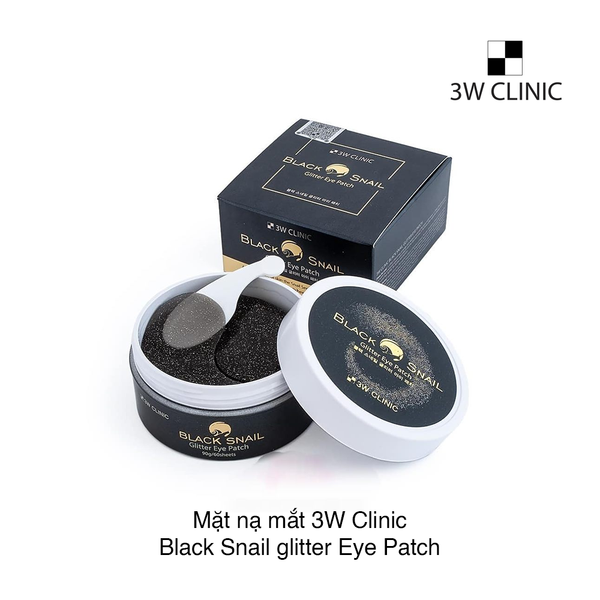 Mặt nạ mắt 3W Clinic Black Snail glitter Eye Patch