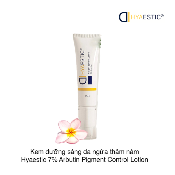 Kem dưỡng sáng da ngừa thâm nám Hyaestic 7% Arbutin Pigment Control Lotion 30ml