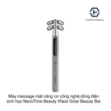 Máy massage mặt nâng cơ công nghệ dòng điện sinh học vi điểm NanoTime Beauty Vface Solar Beauty Bar #Silver F83