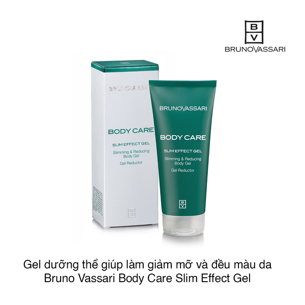 Gel dưỡng thể giúp làm giảm mỡ và đều màu da Bruno Vassari Body Care Slim Effect Gel 200ml