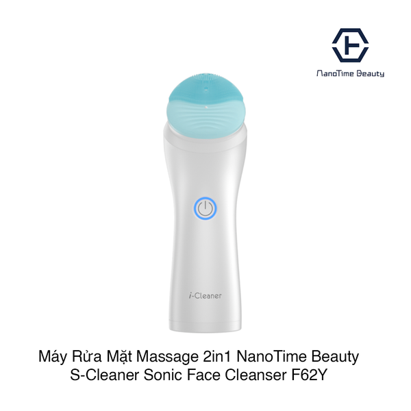 Máy rửa mặt massage 2in1 NanoTime Beauty S-Cleaner Sonic Face Cleanser F62Y