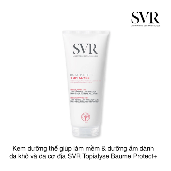Kem dưỡng thể giúp làm mềm và dưỡng ẩm dành cho da khô và da cơ địa SVR Topialyse Baume Protect+ 200ml