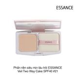 Phấn nền siêu mịn lâu trôi ESSANCE Veil Two Way Cake SPF40 #21 Sand Ivory 7g