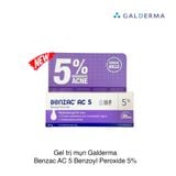 Gel trị mụn Galderma Benzac AC 5 Benzoyl Peroxide 5%