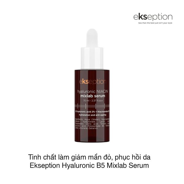 Tinh chất làm giảm mẩn đỏ, phục hồi da Ekseption Hyaluronic B5 Mixlab Serum 75ml (Hộp)