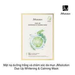 Mặt nạ dưỡng trắng và chăm sóc da mụn JMsolution Duo Up Whitening & Calming Mask (30ml x 10 miếng)