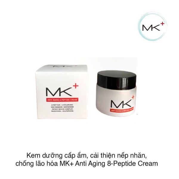 Kem dưỡng cấp ẩm, cải thiện nếp nhăn, chống lão hóa MK+ Anti Aging 8-Peptide Cream 50ml