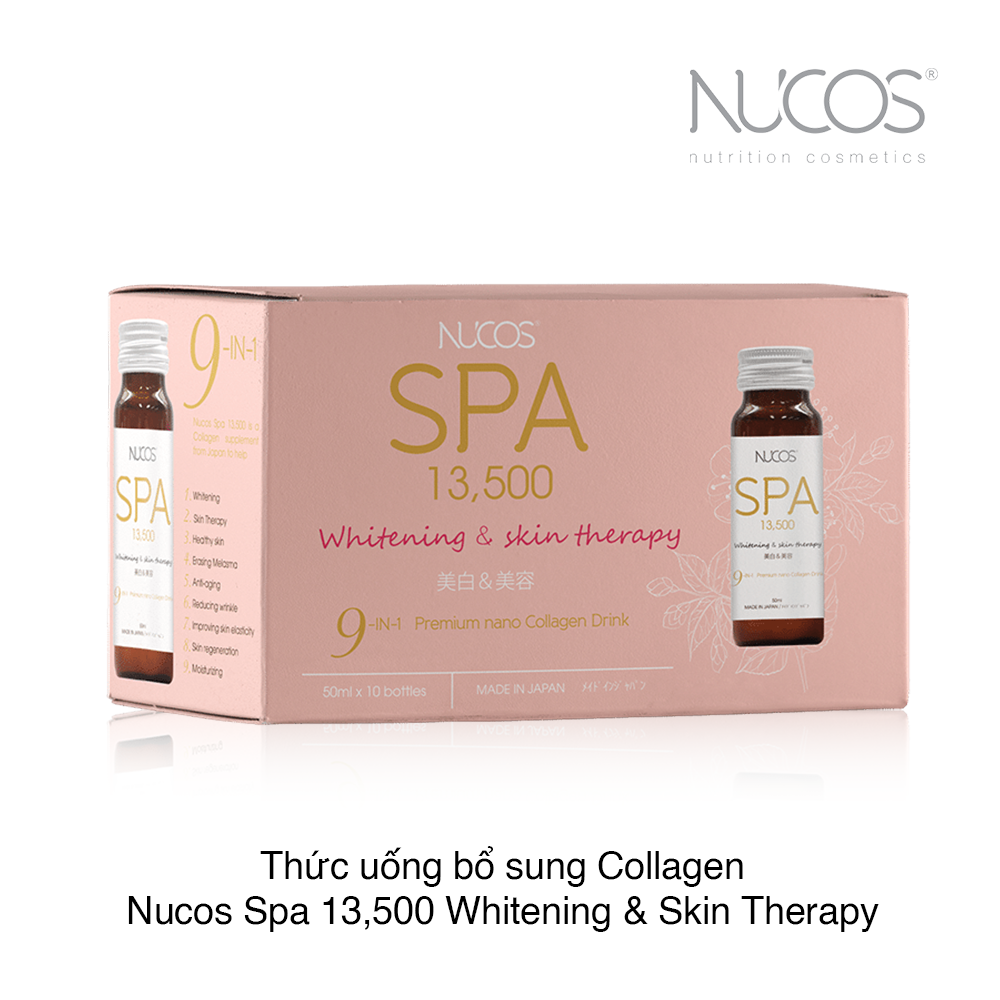 Thức uống bổ sung Collagen Nucos Spa 13,500 Whitening & Skin Therapy 9 –  CHỢ TÌNH CỦA BOO | MỸ PHẨM VÀ LÀM ĐẸP