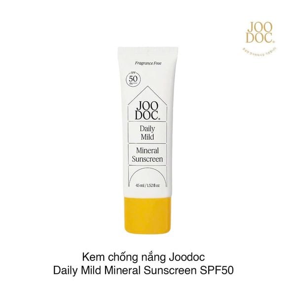 Kem chống nắng Joodoc Daily Mild Mineral Sunscreen SPF50 45ml