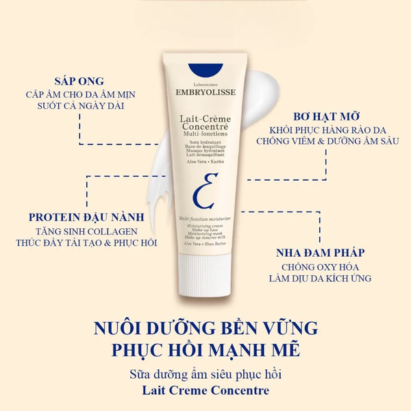 KEM DƯỠNG ẨM ĐA NĂNG, PHỤC HỒI DA EMBRYOLISSE LAIT-CRÈME CONCENTRE