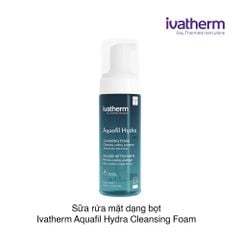 Sữa rửa mặt dạng bọt Ivatherm Aquafil Hydra Cleansing Foam 160ml