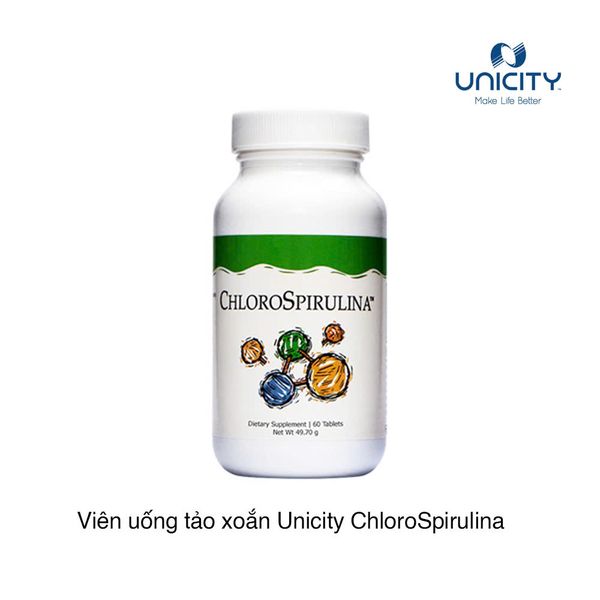Viên uống tảo xoắn Unicity ChloroSpirulina (60 viên)