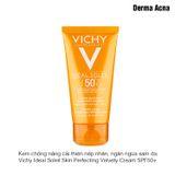 Kem chống nắng cải thiện nếp nhăn, ngăn ngừa sạm da Vichy Ideal Soleil Skin Perfecting Velvety Cream SPF50+