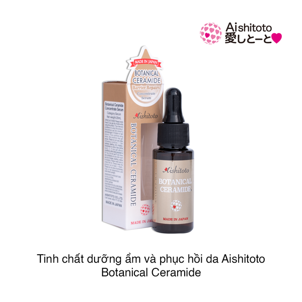 Tinh chất dưỡng ẩm và phục hồi da Aishitoto Botanical Ceramide Barrier Repairs Concentrate Serum