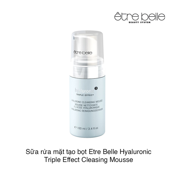 Sữa rửa mặt tạo bọt Etre Belle Hyaluronic Triple Effect Cleasing Mousse