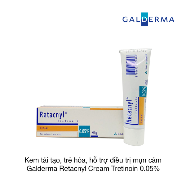 Kem tái tạo, trẻ hóa và đặc trị các vấn đề da Galderma Retacnyl Cream Tretinoin 0.05%