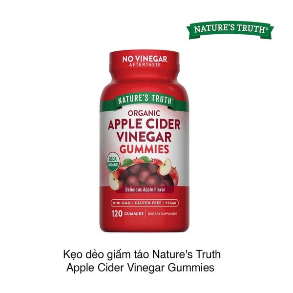 Kẹo dẻo giấm táo Nature's Truth Apple Cider Vinegar Gummies (120 viên)