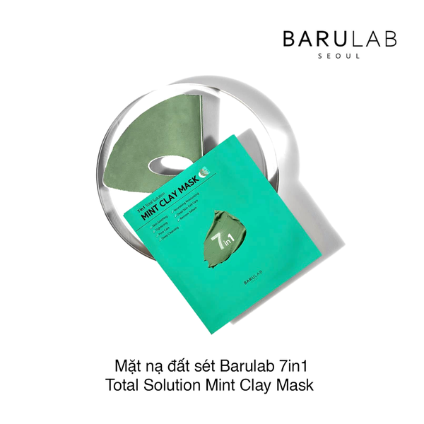 Mặt nạ đất sét Barulab 7in1 Total Solution Mint Clay Mask