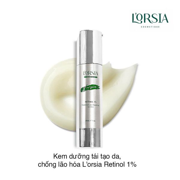 Kem dưỡng tái tạo da, chống lão hóa L'orsia Retinol 1% 30ml