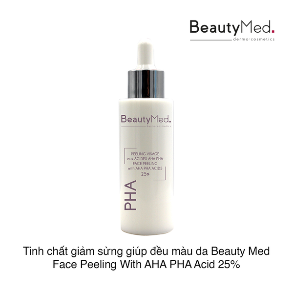 Tinh chất giảm sừng giúp đều màu da Beauty Med Face Peeling With AHA PHA Acid 25% 50ml