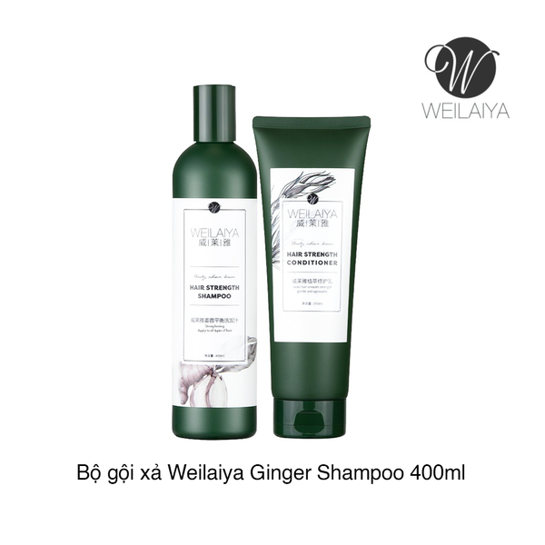 BỘ GỘI XẢ GỪNG DÀNH CHO TÓC DẦU VÀ HƯ TỔN WEILAIYA GINGER SHAMPOO & CONDITIONER