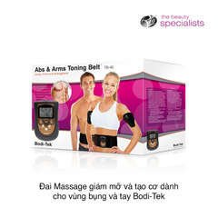 Đai Massage giảm mỡ và tạo cơ dành cho vùng bụng và tay Bodi-Tek Abs&Arms Toning Belt