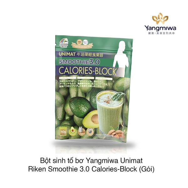 Bột Sinh Tố Bơ Yangmiwa Unimat Riken Smoothie 3.0 Calories-Block