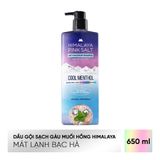 Dầu gội muối hồng giúp da đầu mát lạnh, loại bỏ dầu thừa Himalaya Pink Salt Cool Menthol 650ml (Chai)