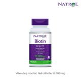 Viên uống mọc tóc Natrol Biotin 10,000mcg