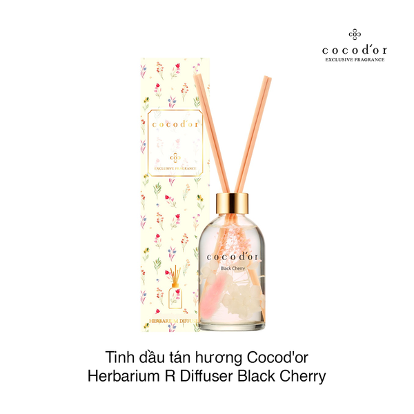 Tinh dầu tán hương Cocod'or Herbarium R Diffuser Black Cherry 200ml (hộp)