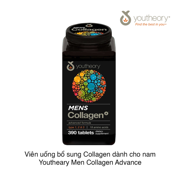 Viên uống bổ sung Collagen dành cho nam Youtheary Men Collagen Advanced Formula