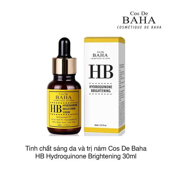 Tinh chất sáng da và trị nám Cos De Baha HB Hydroquinone Brightening 30ml (Hộp)