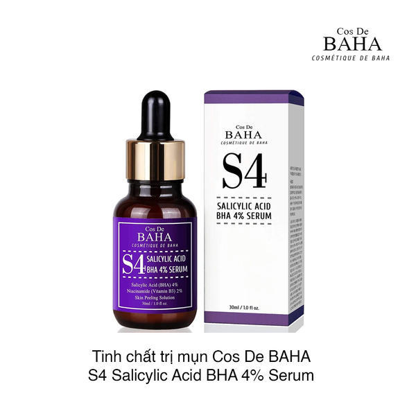 Tinh chất trị mụn Cos De BAHA S4 Salicylic Acid BHA 4% Serum