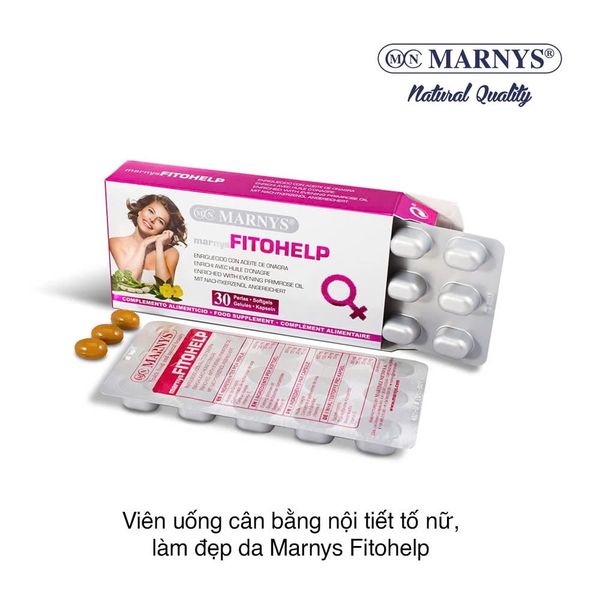 Viên uống cân bằng nội tiết tố nữ, làm đẹp da Marnys Fitohelp (30 viên)