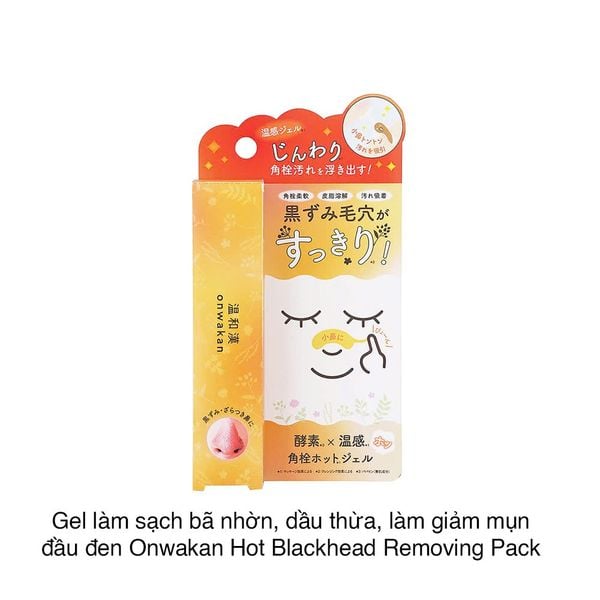 Gel làm sạch bã nhờn, dầu thừa, làm giảm mụn đầu đen Onwakan Hot Blackhead Removing Pack 30g