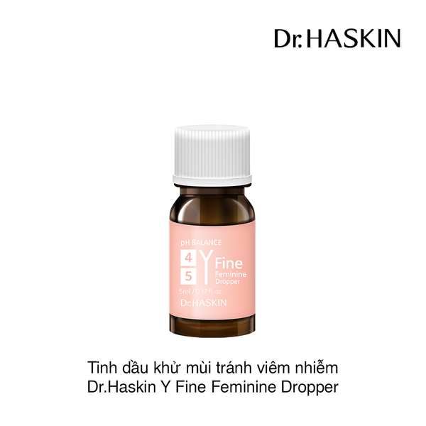 Tinh dầu khử mùi tránh viêm nhiễm Dr.Haskin Y Fine Feminine Dropper 5ml (hộp)