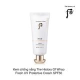 Kem chống nắng The History Of Whoo Fresh UV Protective Cream SPF50 60ml