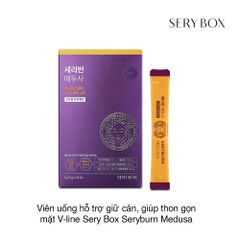 Viên uống hỗ trợ giữ cân, giúp thon gọn mặt V-line Sery Box Seryburn Medusa (5g x 28 gói)