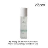 Xịt dưỡng ẩm làm mát da toàn thân Obreo Moisture Glow Multi Body Mist 130ml