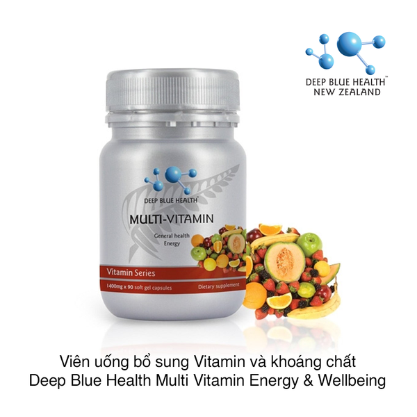 Viên uống bổ sung Vitamin và khoáng chất Deep Blue Health Multi Vitamin Energy & Wellbeing