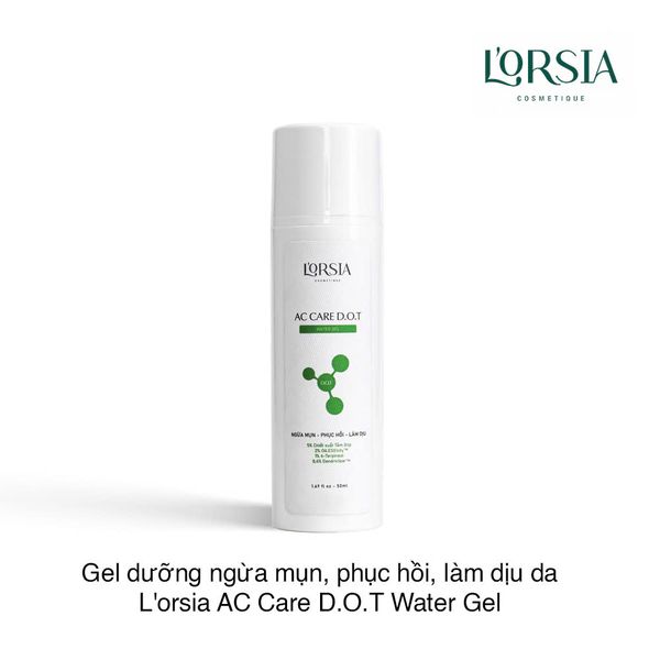 Gel dưỡng ngừa mụn, phục hồi, làm dịu da L'orsia AC Care D.O.T Water Gel 50ml
