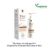 Tẩy trang, rửa mặt gạo 5in1 Vinapharma Vinamake Rice Clean & Skin 200ml