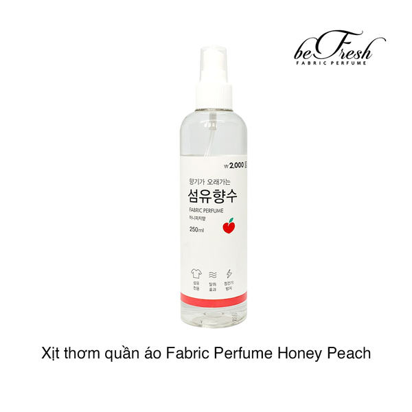 Xịt thơm quần áo Fabric Perfume Honey Peach 250ml (đỏ) (Chai)