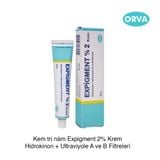 Kem trị nám Expigment %4 Krem Hidrokinon + Ultraviyole A ve B Filtreleri 30g