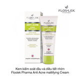 Kem kiểm soát dầu và diều tiết nhờn Floslek Pharma Anti Acne mattifying Cream