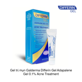 Gel trị mụn Galderma Differin Gel Adapalene Gel 0.1% Acne Treatment 15g (Hộp)