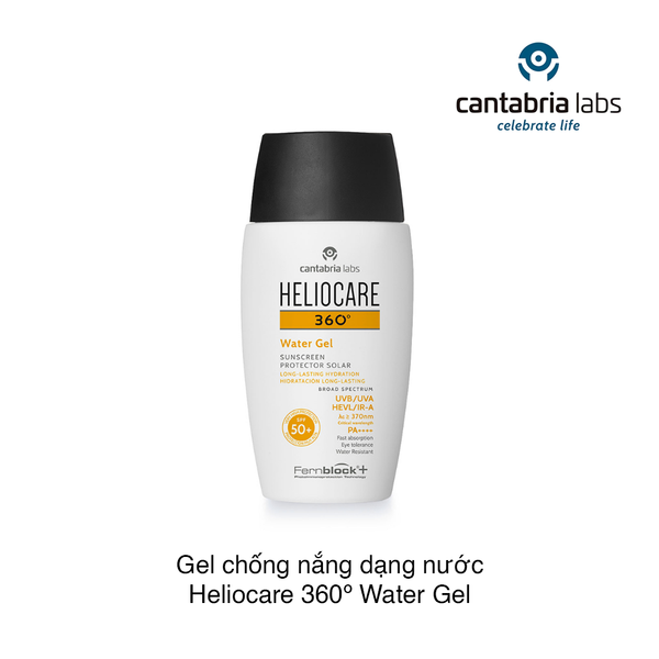 Gel chống nắng Heliocare 360 Water Gel Sunscreen Protector Solar Long-Lasting Hydration SPF50 50ml (hộp)